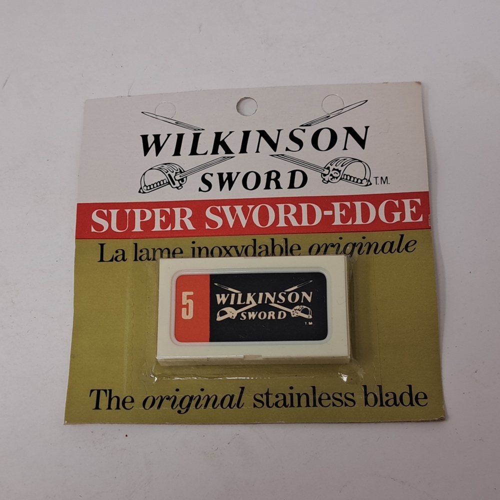 NEW Wilkinson Super Sword Edge Vintage Razor Blades England - 5 Pack (20% 2+)